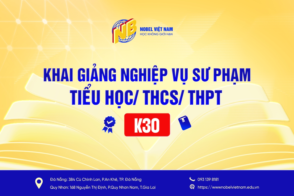 KHAI GIẢNG NGHIỆP VỤ SƯ PHẠM TIỂU HỌC/THCS/THPT K30 